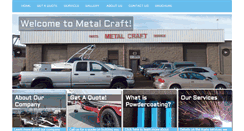 Desktop Screenshot of metalcrafttrailers.com